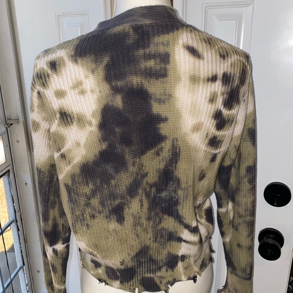 Young fabulous and broke, tie-dye, crop cardigan, size small - Picture 2 of 5